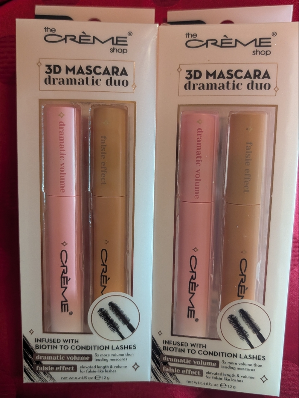 3D Mascara Dramatic Volume & Falsie Effect Waterproof Mascara Duo Bundle New